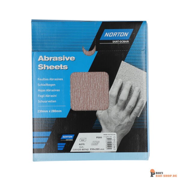 nortonschleifmittel/NORTON_schleifmittel_63642585742 Standard Sheets Norton PRO 230.00x280 Grit 280_137566